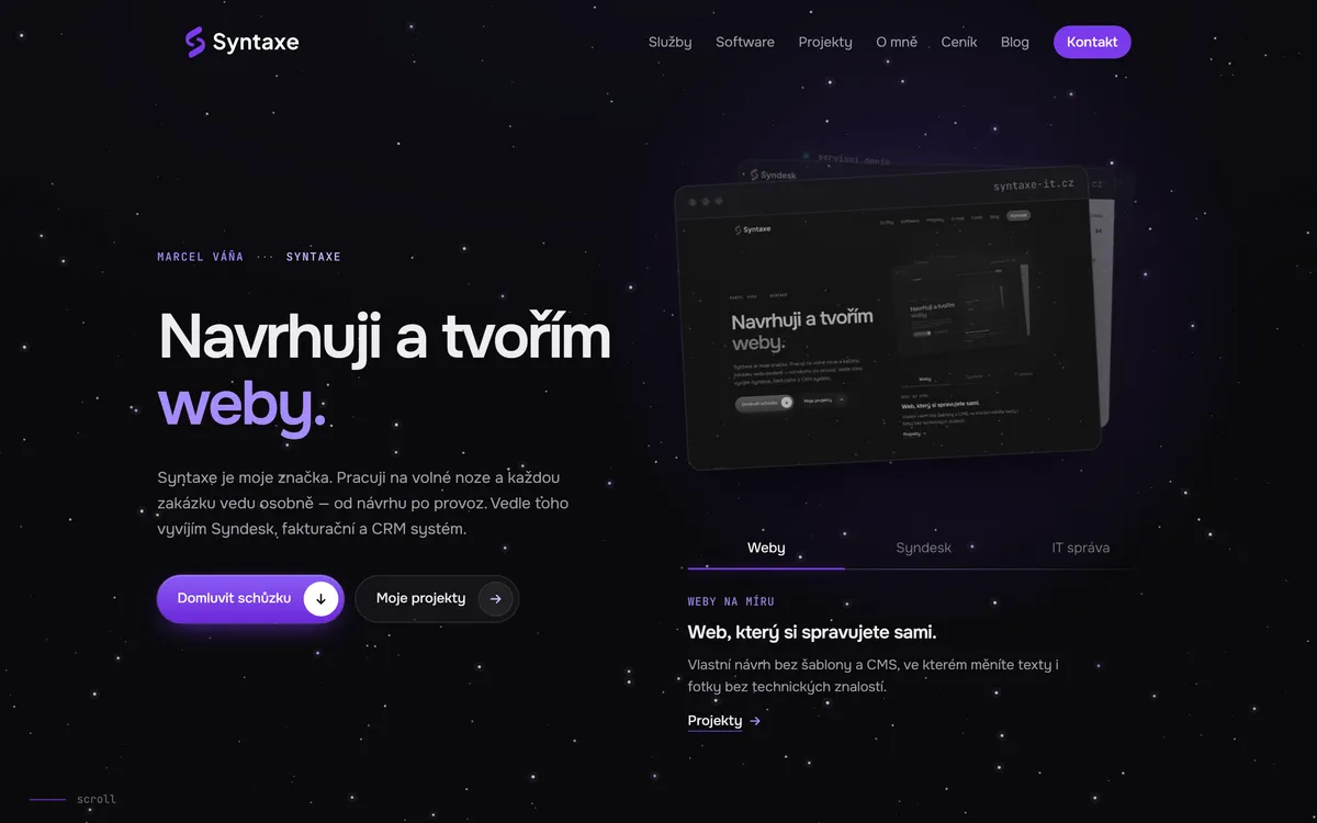 Náhled webu syntaxe-it.cz